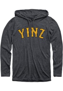 Pittsburgh Mens Grey Yinz Long Sleeve Hoodie