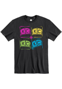 Rally Kansas City Monarchs Black Warhol Color Short Sleeve Fashion T Shirt