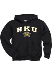 Northern Kentucky Norse Youth Black Arch Logo Long Sleeve Hoodie