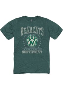 Northwest Missouri State Bearcats Green Dusted Short Sleeve T Shirt