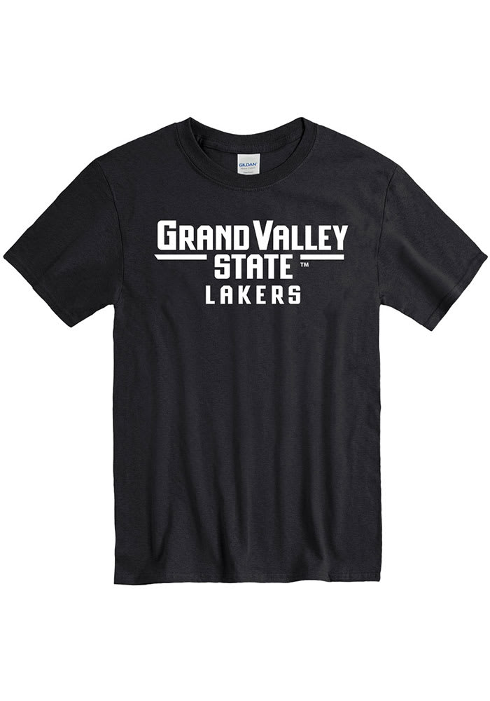 Grand Valley State Lakers Black Short Sleeve T Shirt