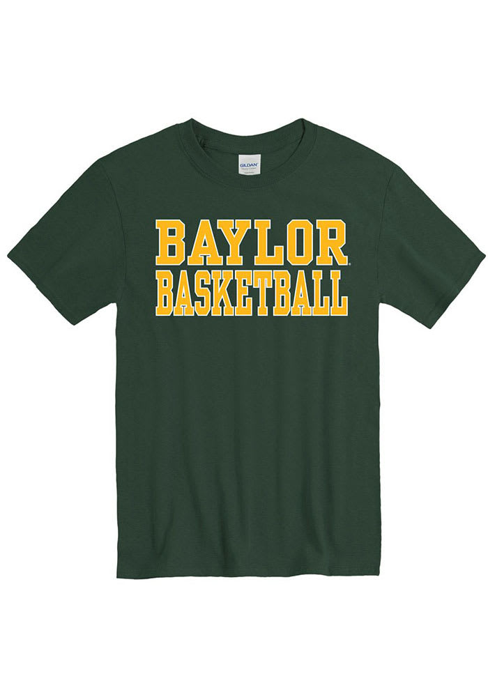 Baylor Bears Green Basketball Short Sleeve T Shirt