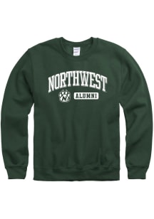 Northwest Missouri State Bearcats Mens Green Alumni Long Sleeve Crew Sweatshirt