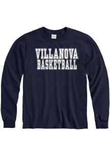 Villanova Wildcats Navy Blue Basketball Long Sleeve T Shirt
