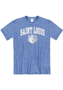 Saint Louis Billikens Blue Snow Heather Short Sleeve Fashion T Shirt