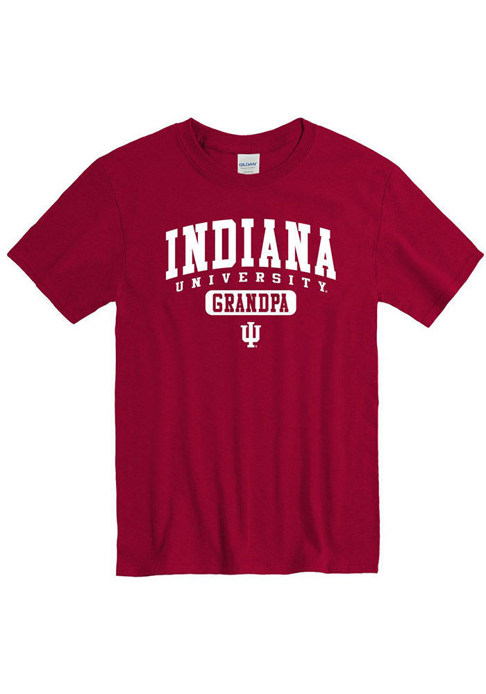 Indiana Hoosiers Crimson Grandpa Short Sleeve T Shirt