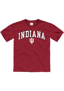 Indiana Hoosiers Youth Cardinal Arch Mascot Short Sleeve T-Shirt