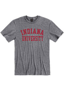 Indiana Hoosiers Grey Arch Name Short Sleeve T Shirt