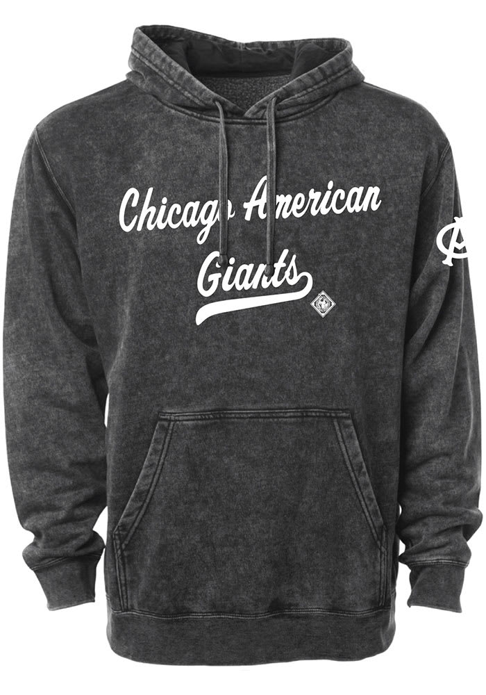 Rally Chicago American Giants Mens Black Club Script Fashion Hood