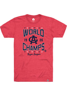 Rally Chicago American Giants Red World Champs Short Sleeve Fashion T Shirt