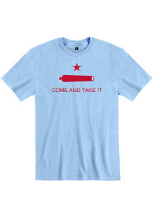 Rally Texas Light Blue Come and Take It Short Sleeve T Shirt