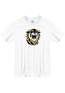 Fort Hays State Tigers White Primary Logo Short Sleeve T Shirt