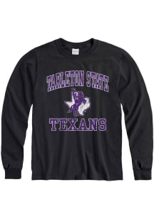 Tarleton State Texans Black Number One Design Long Sleeve T Shirt