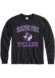 Tarleton State Texans Black Number One Design Long Sleeve T Shirt