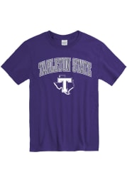 Tarleton State Texans Purple Arch Mascot Short Sleeve T Shirt