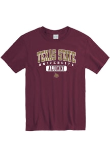 Texas State Bobcats Maroon Alumni Short Sleeve T Shirt