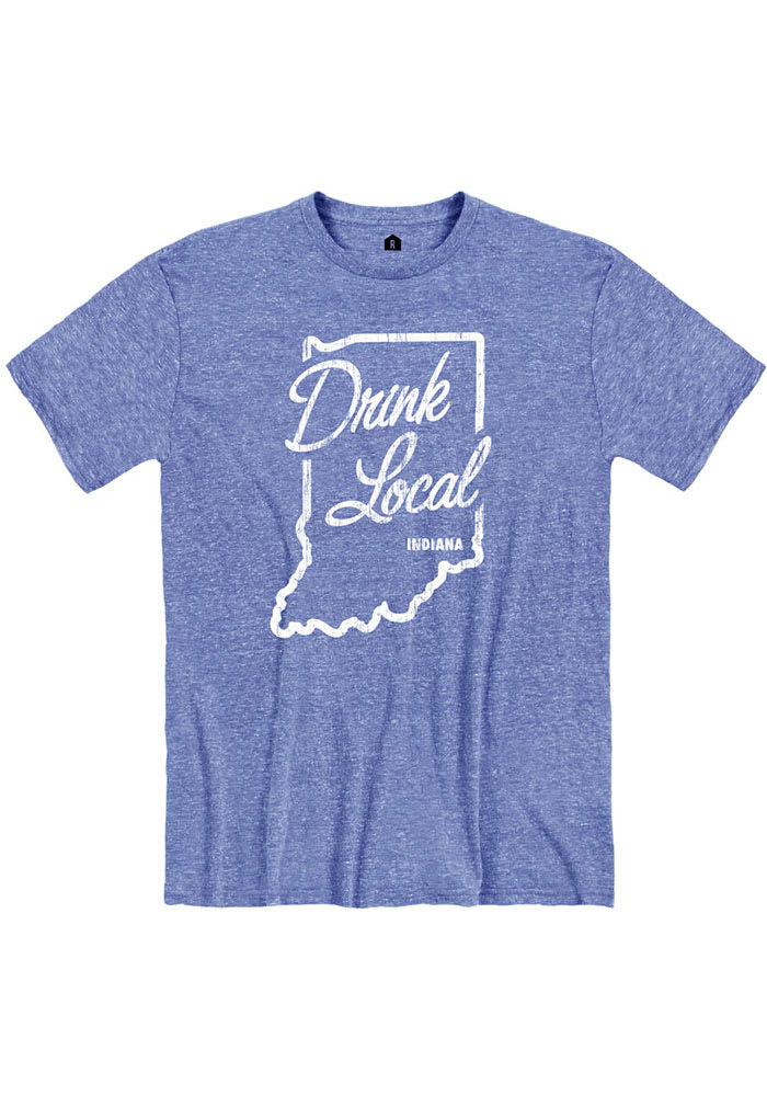 Rally Indiana Blue Drink Local Short Sleeve Fashion T Shirt