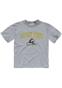 Wright State Raiders Toddler Grey Arch Mascot Short Sleeve T-Shirt