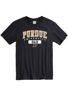 Purdue Boilermakers Black Dad Short Sleeve T Shirt