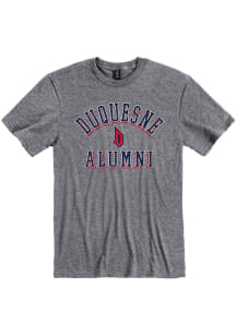 Duquesne Dukes Grey Alumni Short Sleeve T Shirt