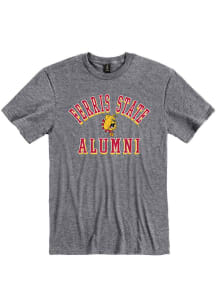 Ferris State Bulldogs Grey Alumni Short Sleeve T Shirt
