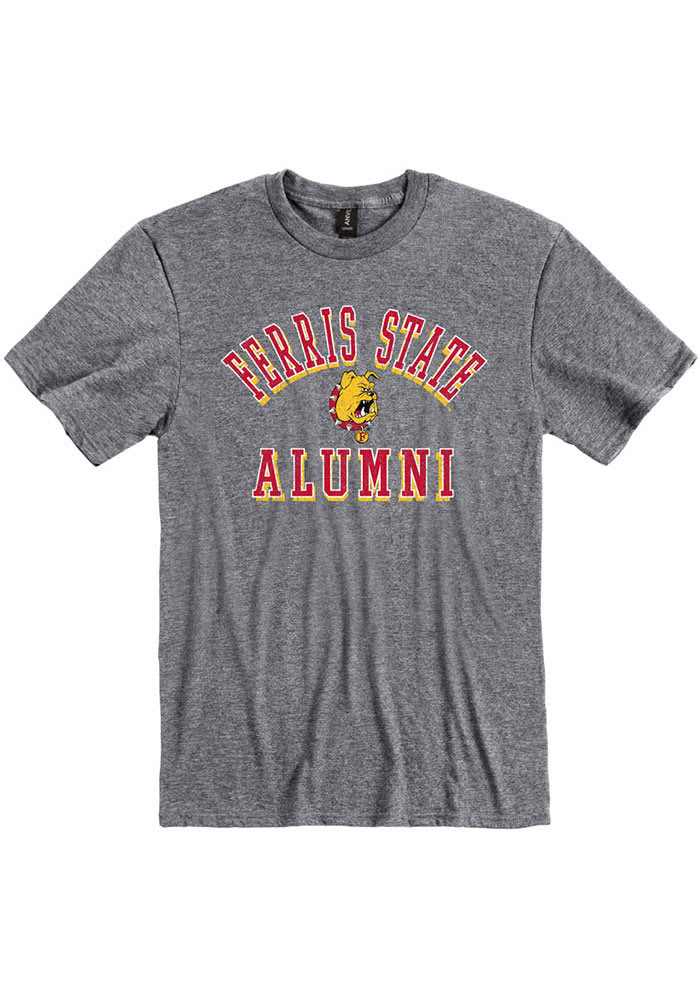 Ferris State Bulldogs Grey Alumni Short Sleeve Fashion T Shirt