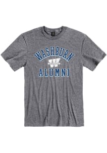 Washburn Ichabods Grey Alumni Short Sleeve T Shirt