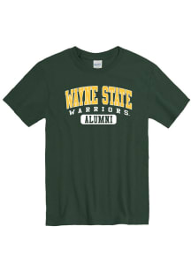 Wayne State Warriors Green Alumni Short Sleeve T Shirt