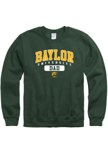 Baylor Bears Mens Green Dad Pill Long Sleeve Crew Sweatshirt