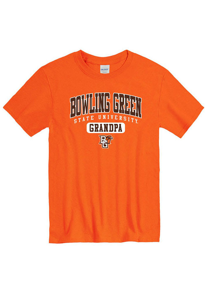 Bowling Green Falcons Orange Grandpa Number One Short Sleeve T Shirt
