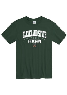 Cleveland State Vikings Green Grandpa Pill Short Sleeve T Shirt
