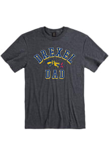 Drexel Dragons Charcoal Dad Number One Short Sleeve T Shirt