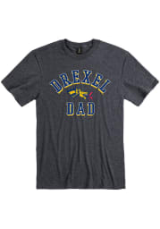 Drexel Dragons Charcoal Dad Number One Short Sleeve Fashion T Shirt