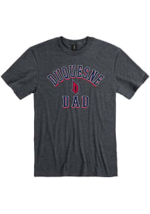 Duquesne Dukes Charcoal Dad Number One Short Sleeve T Shirt