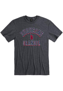 Duquesne Dukes Charcoal Grandpa Number One Short Sleeve T Shirt
