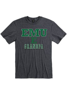 Eastern Michigan Eagles Charcoal Grandpa Number One Short Sleeve T Shirt