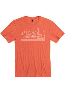 Rally Oklahoma City Orange Skyline Short Sleeve Fashion T Shirt