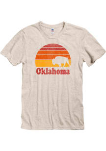Oklahoma Oatmeal Buffalo Sunset Short Sleeve Fashion T Shirt
