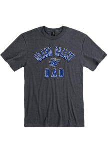 Grand Valley State Lakers Charcoal Dad Number One Short Sleeve T Shirt