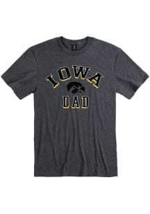 Iowa Hawkeyes Charcoal Dad Number One Short Sleeve T Shirt