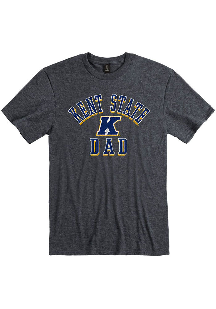 Kent State Golden Flashes Charcoal Dad Number One Short Sleeve Fashion T Shirt