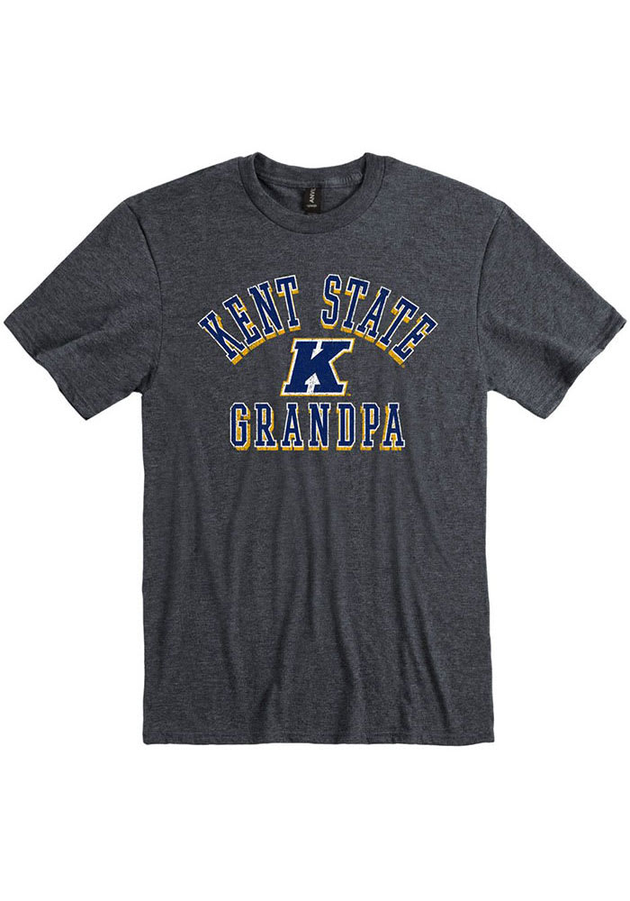 Kent State Golden Flashes Charcoal Grandpa Number One Short Sleeve Fashion T Shirt