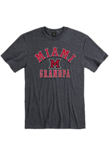 Miami RedHawks Charcoal Grandpa Number One Short Sleeve T Shirt