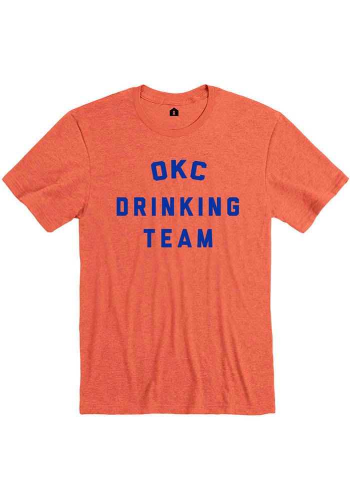 Rally Oklahoma City Orange Drinking Team Short Sleeve Fashion T Shirt
