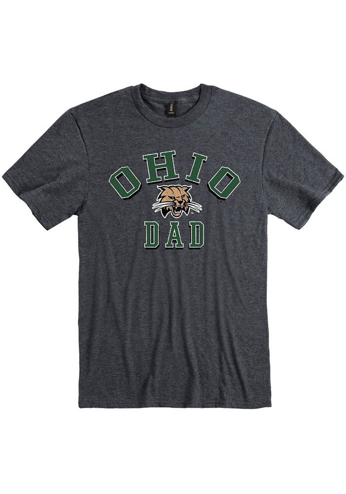 Ohio Bobcats Charcoal Dad Number One Short Sleeve Fashion T Shirt