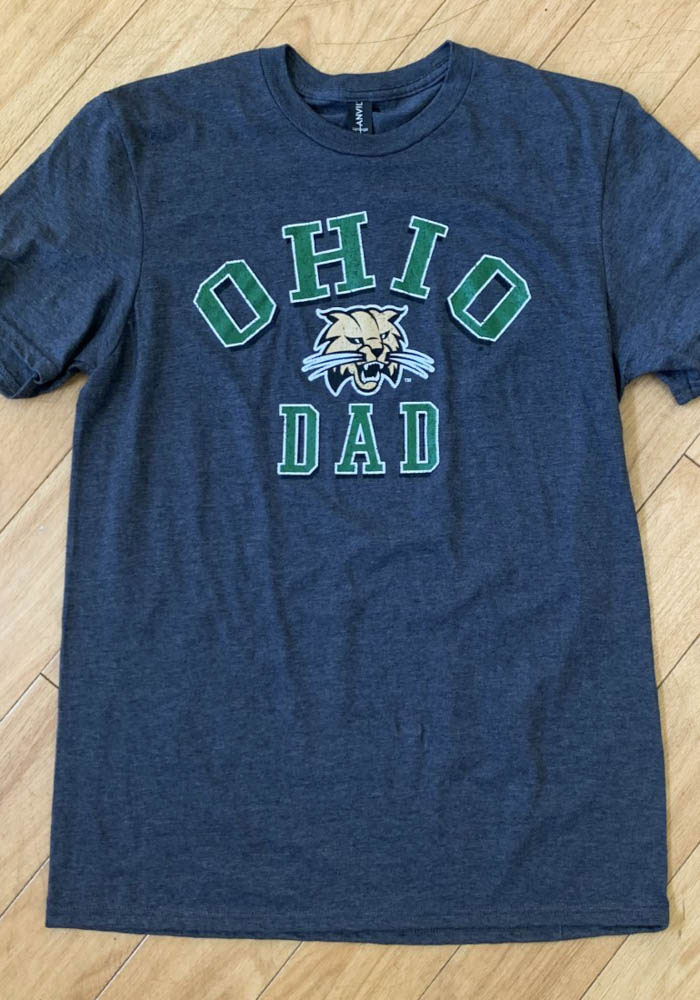 Ohio Bobcats Charcoal Dad Number One Short Sleeve T Shirt