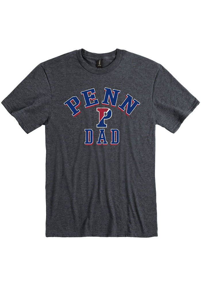 Pennsylvania Quakers Charcoal Dad Number One Short Sleeve Fashion T Shirt