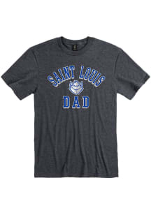 Saint Louis Billikens Charcoal Dad Number One Short Sleeve T Shirt