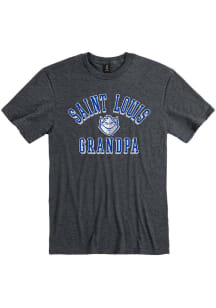 Saint Louis Billikens Charcoal Grandpa Number One Short Sleeve T Shirt