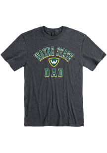 Wayne State Warriors Charcoal Dad Number One Short Sleeve T Shirt